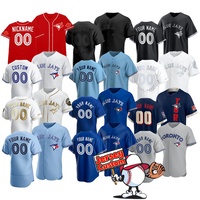 SDE-014 Custom Mode Hot Koop Toronto Blue Jays Baseball Softbal Uniform Blue Jays Jersey