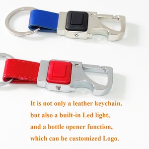 Manufacturers <b>Personalize</b> Fashion Sublimed 3d Blank Leather <b>Keychain</b> Custom logo Metal Opener With Led Light Leather <b>Keychain</b> - Product Image 4
