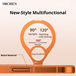 Coque de téléphone ultra-fine en métal anti-chute avec support magnétique rotatif pour iPhone 17 Pro Max et iPhone 17 Pro - Product Image 4