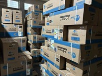 Stock en gros pour climatiseurs muraux à panneau noir 1HP 9000BTU avec compresseur Inverter, Wi-Fi intégré, anti-corrosion, haute performance