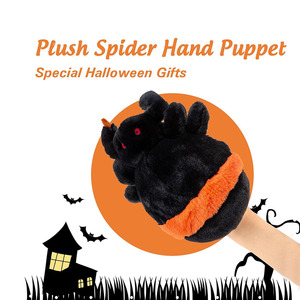 8704 Marioneta de Mano de Araña Negra de Peluche, Personalizada, Realista, Súper Suave, para Juegos de Rol, Regalos de Halloween para Niños - Product Image 2