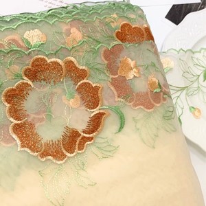 Tissu en maille transparente à bordure en dentelle brodée de style rural de 23 cm pour la décoration de vêtements de <span class=keywords><strong>poupée</strong></span> <span class=keywords><strong>Barbie</strong></span> - Product Image 3