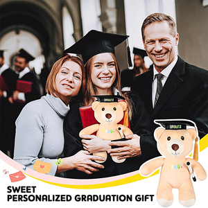 Ours en peluche personnalisé de haute qualité de 11 pouces avec stylo pour autographie, Cadeau de remise de diplôme pour la promotion 2026, Ours signature pour félicitations de diplômé - Product Image 4