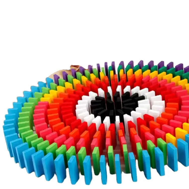 Educatief Speelgoed Kleurrijke Domino Set Voor Stapelen