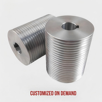 Poulie de courroie trapézoïdale en alliage d'aluminium PJ PK PL usinée CNC pour moteur automobile, entraînement serpentin, usage intensif, fabricant