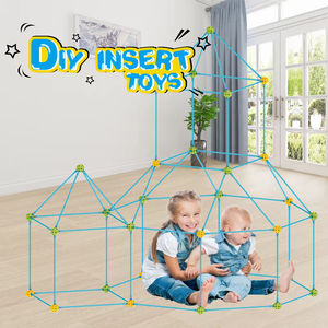 210 pièces de kits de <span class=keywords><strong>construction</strong></span> de forts lumineux DIY, châteaux, tunnels, tentes, maison de jeu, jouets de <span class=keywords><strong>construction</strong></span>, kit de <span class=keywords><strong>construction</strong></span> de forts pour enfants - Product Image 6