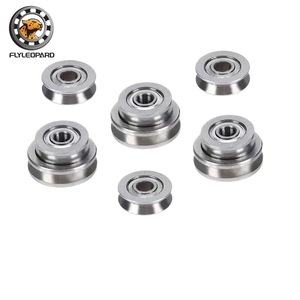 Rodamiento de rodillos Flyleopard de acero inoxidable con ranura en V Szv4-14zz 4x14x4mm para eje de riel guía - Product Image 5