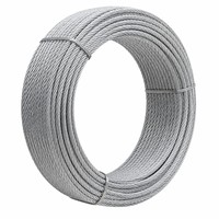 Câble métallique galvanisé brillant 6x27 pour le forage pétrolier, directement de l'usine, durable, haute résistance, en acier, conforme à la norme GB