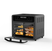 Friture à air numérique en acier inoxydable pour la cuisine 24l, four à double panier, 2 panier de friture indépendante