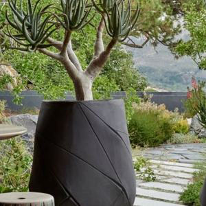 กระถางต้นไม้ทรงกลมขนาดใหญ่ ทำจากไฟเบอร์กลาสผสมดินเหนียว น้ำหนักเบา เป็นมิตรกับสิ่งแวดล้อม ทนทาน ใช้ได้ทั้งภายในและภายนอกอาคาร ความจุ 15 ลิตร - Product Image 3