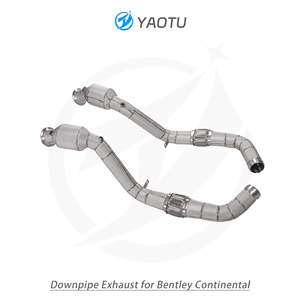 YT động cơ tiêu đề downpipe cho Bentley Continental GT 4.0tt/6.0tt 2020 2024 miễn phí dòng chảy SS304 thẳng ống xả <span class=keywords><strong>muffler</strong></span> - Product Image 6