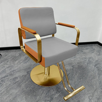 Fauteuil de Coiffure Équipement Salon, Chaise Pivotante à Hauteur Réglable pour Barbershop et Salon de Coiffure