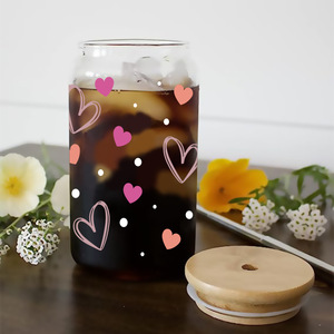 Vinilos Decorativos para Tazas Uv Dtf de 16oz, Diseño Floral 'Momento de Confesión Apasionada', Adhesivos con Logotipo 'Amor Tierno' para la Vida Diaria - Product Image 2