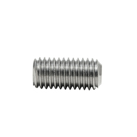 Vis à six pans creux 18-8 en acier inoxydable SS 304 316 316L A2 70 80 A4 70 80, vis à six pans creux à pointe plate, vis de réglage DIN913