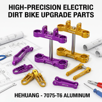 Pièces de vélo électrique en aluminium CNC personnalisées, composants de mise à niveau de motocross électrique haute précision