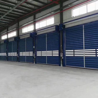 Porte enroulable en acier ignifuge moderne pour ateliers et supermarchés, finie