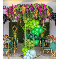 Grands centres de table, support doré pour arbre à fleurs, 8 pieds de haut, support à fleurs doré, toile de fond de mariage, décoration de réception, fournitures de fête