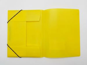 Carpeta de documentos de plástico polivinílico tamaño carta A4, soporte de archivos de transporte Pp, cierre de banda elástica para oficina - Product Image 3