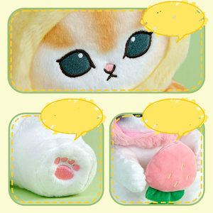 Mofusand แมวแท้ fushandi <span class=keywords><strong>ฉลาม</strong></span>แมวปลอมตุ๊กตากระรอกแรคคูนแพนด้าตุ๊กตาเครื่องประดับจี้ - Product Image 5