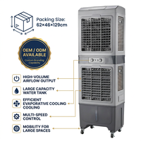 Ventilateur Rafraîchisseur d'Air Portable à Eau pour Usage Domestique et Commercial, Ventilateur Rafraîchisseur d'Air Industriel et Commercial, Refroidisseur d'Air Électrique Portatif