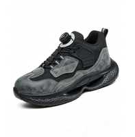Chaussures de sécurité à embout d'acier - Légères, à laçage rapide, avec coussin d'air, antidérapantes, en toile, pour le printemps, l'été et l'automne