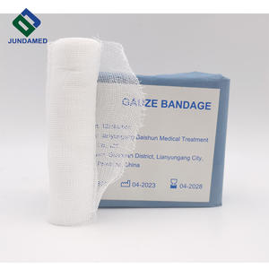 ผ้าพันแผลผ้าพันแผลที่มีความยืดหยุ่นสูงระบายอากาศได้ดีม้วนผ้าตาข่ายปลอดเชื้อทางการแพทย์ขอบตัดด้วย CE & ISO - Product Image 3