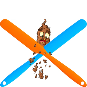 Prank thực tế Trò Đùa đồ chơi vui nhà vệ sinh gag Quà Tặng Silicone poop cắt dao Poo scraper - Product Image 1