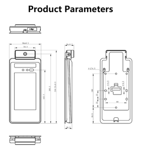 Sistema de Control de <span class=keywords><strong>Acceso</strong></span> con Reconocimiento Facial Biométrico, Terminal de Asistencia Inalámbrico <span class=keywords><strong>Remoto</strong></span>, Inteligencia Artificial, Cámara Dual - Product Image 6