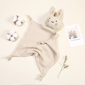 Manta de Gasa de Algodón Puro de Doble Capa para Niños, Toalla de Saliva para Bebés <span class=keywords><strong>Recién</strong></span> Nacidos, Linda Toalla de Saliva, Toalla para Dormir Cómodamente - Product Image 4