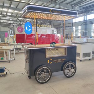 Carrito de helados, carrito de empuje, sartenes cuadradas, cubo redondo personalizado, diseño de logotipo gratuito, carrito DE VENTA DE FÁBRICA DE Filipinas - Product Image 5