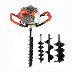 Máquina perforadora de tierra de grado industrial de 4 tiempos con componentes metálicos de alta resistencia en oferta - Product Image 3