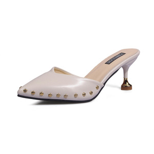 High Quality Summer New Women's Simple Solid Color Slim High Heels Fashion Sandals Summer Pumps for Ladies - Product Image 5