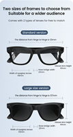 Lunettes intelligentes E03 avec caméra HD 800W, transfert WIFI, contrôle gestuel, ChatGPT, pour hommes et femmes, casque intelligent portable pour l'extérieur