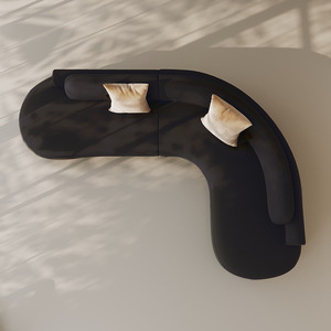 Sofá Esquinero Minimalista Italiano, Sofá Moderno de Tela para Sala de Estar, Salón de Belleza, Oficina, Área de Recepción, Muebles de Sala de Estar - Product Image 6