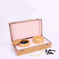 19x19 Go Game Set,Wooden Foldable Go Game Board Set, Traditional Weiqi Tabletop Strategy and Skill Game Puzzle Games for Adults
