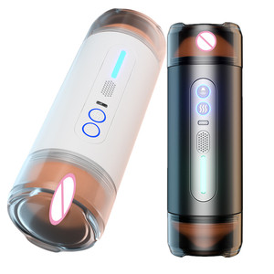Godet de masturbation masculin intelligent et automatique, avec fonctions vocales, de stimulation vaginale et orale, et de double pénétration, jouet sexuel pour couples - Product Image 6