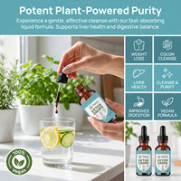 Grossiste OEM – Nouvelles Gouttes Liquides Détoxifiantes Multifonctionnelles aux Herbes Naturelles pour le Nettoyage du Côlon et du Foie – Compléments Santé pour la Perte de Poids chez l'Adulte