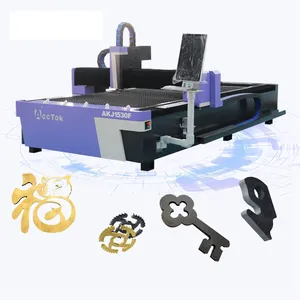 Mesin pemotong Laser AKJ1530F, AccTek Laser AKJ1530F 1000W-6000W sprei logam tunggal mesin pemotong serat CNC