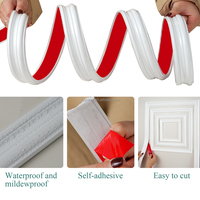 Moulures murales flexibles autocollantes, bandes décoratives autocollantes, moulures de plafond 3D pour la maison, porte d'armoire, cadre de miroir