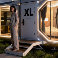 XULV Maison préfabriquée, capsule spatiale, cabine de couchage, hôtel conteneur, pod de couchage, maison mobile extérieure, mini-maison, maison capsule de luxe