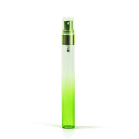 Atomiseur de parfum en verre portable de 10 ml, format voyage, avec impression sérigraphique dégradée pour parfum