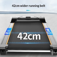 Tapis roulant électrique d'intérieur pliable, facile à ranger, haute capacité de charge, silencieux, absorption des chocs, moteur 3,5 HP, écran LED, 1-15 km/h