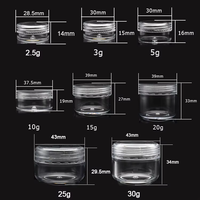 Mini pot OEM PS, emballage cosmétique, échantillon, petit récipient, bouteille