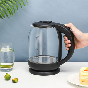 Bouilloire électrique sans fil en verre de 2 L avec arrêt automatique, protection contre l'ébullition à sec, base rotative à 360 degrés, utilisation sûre, usage domestique, 1500 W - Product Image 2