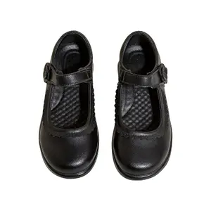 Factory Price Uniform Black Leather Oxford School Shoes China Back to School Shoes for Kids Girl