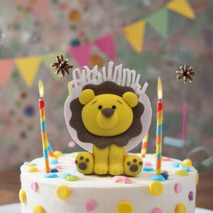 ดินโพลิเมอร์สำหรับตกแต่งเค้กอุปกรณ์ตกแต่งเค้กรูปสัตว์สวนสัตว์ป่างานแต่งงานงานวันเกิดเค้กโดนัทลูกกวาด - Product Image 2