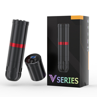 Machine à tatouer sans fil V75 avec double batterie, légère, économique, pratique, course de 3,5 mm