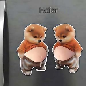 สติกเกอร์ติดรถยนต์ PVC แบบนิ่มพิมพ์ลายสัตว์เคลือบเงา กันน้ำ ดีไซน์ 3 มิติ น่ารัก สนุกสนาน และช่วยผ่อนคลาย - Product Image 4