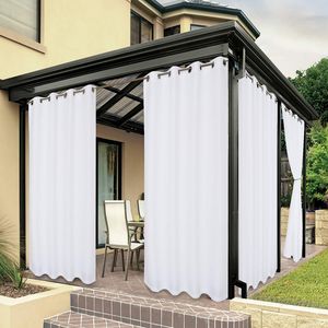 Tirai Luar Ruangan Anti Air untuk Patio Gazebo Pergola Balkon - Tirai Blackout Berinsulasi Termal Anti Sinar Matahari dengan Grommet - Product Image 1