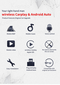 Interfaz Krando CarPlay para Audi A4 A5 2009-<span class=keywords><strong>2019</strong></span>, Módulo Inalámbrico Apple CarPlay, Actualización Original del Automóvil, Caja Android - Product Image 6